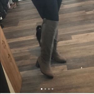 Lane Bryant over the knee tan boots!